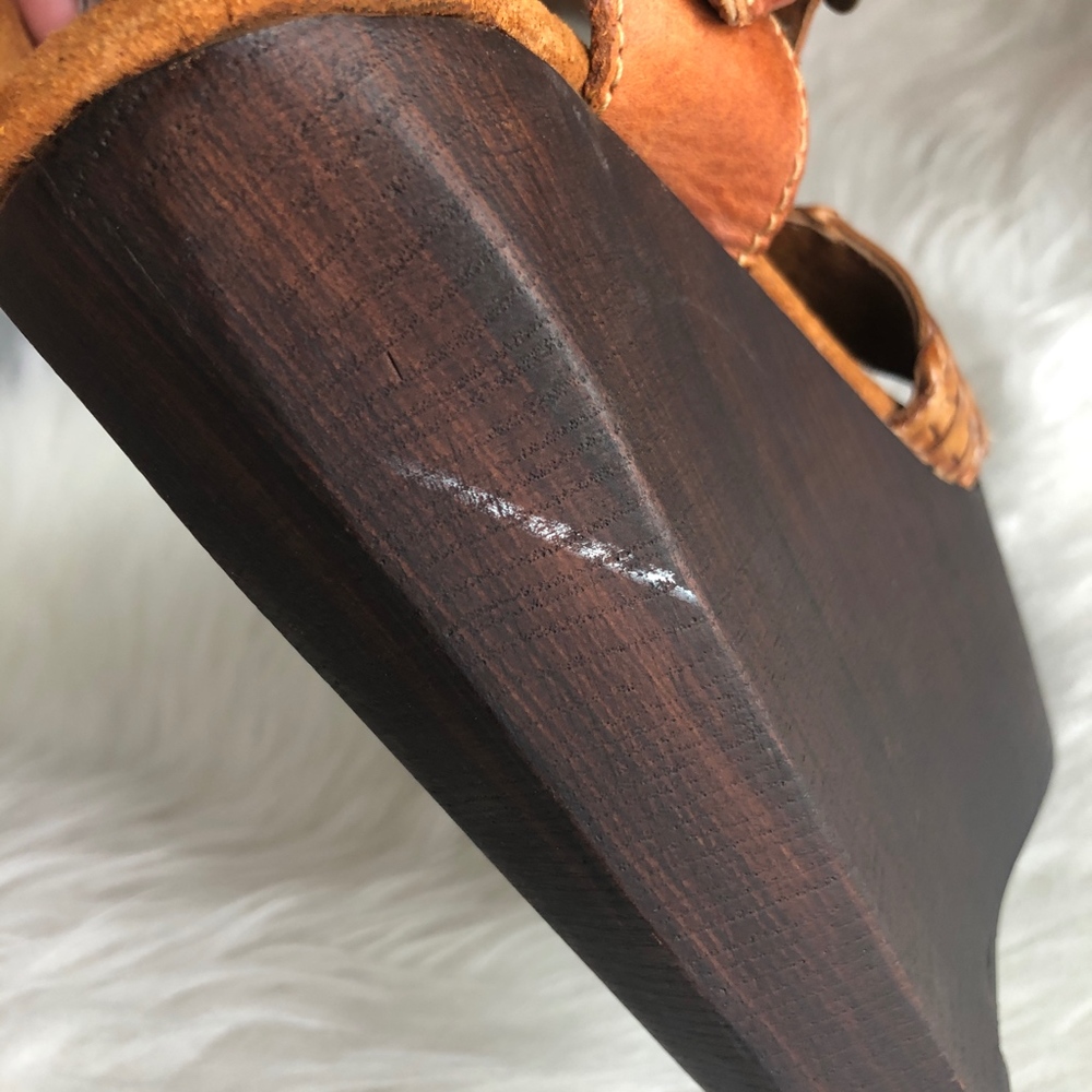 Sbicca Vintage Collection Wooden Block Wedges - Picture 7 of 8